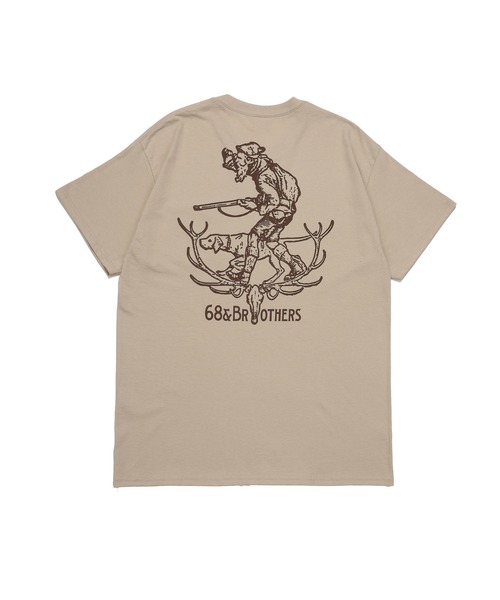 68&brothers(シックスティエイトアンドブラザーズ)の「68&BROTHERS シックスティーエイトアンドブラザーズ / "Hunter" S/S Pocket Tee(Tシャツ/カットソー・メンズ・ヘザーグレー/アッシュグレー/ベージュ/ホワイト・LARGE/X-LARGE/XX-LARGE/MEDIUM)」の4枚目の写真