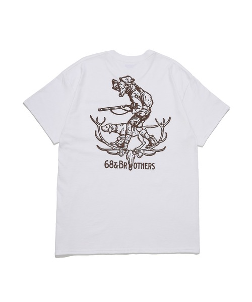68&brothers(シックスティエイトアンドブラザーズ)の「68&BROTHERS シックスティーエイトアンドブラザーズ / "Hunter" S/S Pocket Tee(Tシャツ/カットソー・メンズ・ヘザーグレー/アッシュグレー/ベージュ/ホワイト・LARGE/X-LARGE/XX-LARGE/MEDIUM)」の2枚目の写真
