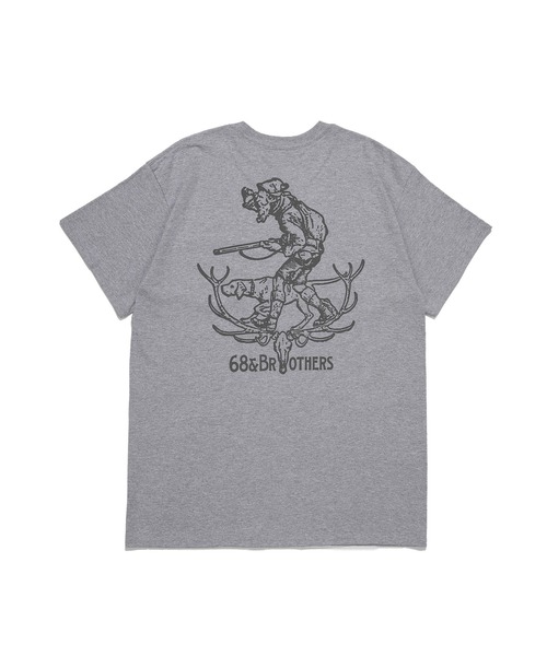 68&brothers(シックスティエイトアンドブラザーズ)の「68&BROTHERS シックスティーエイトアンドブラザーズ / "Hunter" S/S Pocket Tee(Tシャツ/カットソー・メンズ・ヘザーグレー/アッシュグレー/ベージュ/ホワイト・LARGE/X-LARGE/XX-LARGE/MEDIUM)」の3枚目の写真