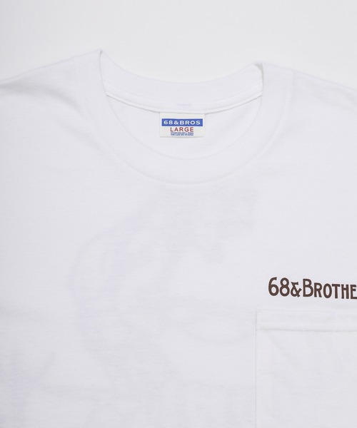 68&brothers(シックスティエイトアンドブラザーズ)の「68&BROTHERS シックスティーエイトアンドブラザーズ / "Hunter" S/S Pocket Tee(Tシャツ/カットソー・メンズ・ヘザーグレー/アッシュグレー/ベージュ/ホワイト・LARGE/X-LARGE/XX-LARGE/MEDIUM)」の5枚目の写真