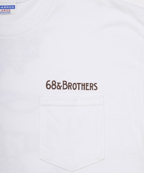 68&brothers(シックスティエイトアンドブラザーズ)の「68&BROTHERS シックスティーエイトアンドブラザーズ / "Hunter" S/S Pocket Tee(Tシャツ/カットソー・メンズ・ヘザーグレー/アッシュグレー/ベージュ/ホワイト・LARGE/X-LARGE/XX-LARGE/MEDIUM)」の6枚目の写真