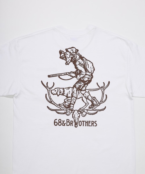 68&brothers(シックスティエイトアンドブラザーズ)の「68&BROTHERS シックスティーエイトアンドブラザーズ / "Hunter" S/S Pocket Tee(Tシャツ/カットソー・メンズ・ヘザーグレー/アッシュグレー/ベージュ/ホワイト・LARGE/X-LARGE/XX-LARGE/MEDIUM)」の7枚目の写真