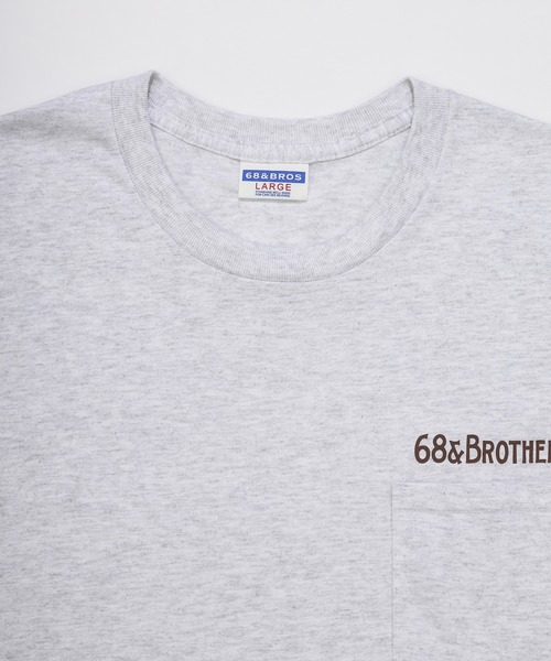 68&brothers(シックスティエイトアンドブラザーズ)の「68&BROTHERS シックスティーエイトアンドブラザーズ / "Hunter" S/S Pocket Tee(Tシャツ/カットソー・メンズ・ヘザーグレー/アッシュグレー/ベージュ/ホワイト・LARGE/X-LARGE/XX-LARGE/MEDIUM)」の8枚目の写真