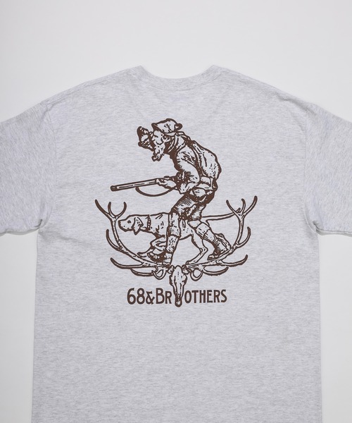 68&brothers(シックスティエイトアンドブラザーズ)の「68&BROTHERS シックスティーエイトアンドブラザーズ / "Hunter" S/S Pocket Tee(Tシャツ/カットソー・メンズ・ヘザーグレー/アッシュグレー/ベージュ/ホワイト・LARGE/X-LARGE/XX-LARGE/MEDIUM)」の9枚目の写真
