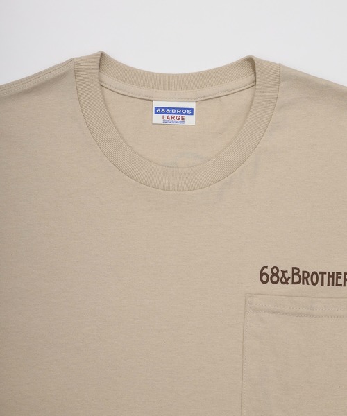68&brothers(シックスティエイトアンドブラザーズ)の「68&BROTHERS シックスティーエイトアンドブラザーズ / "Hunter" S/S Pocket Tee(Tシャツ/カットソー・メンズ・ヘザーグレー/アッシュグレー/ベージュ/ホワイト・LARGE/X-LARGE/XX-LARGE/MEDIUM)」の10枚目の写真