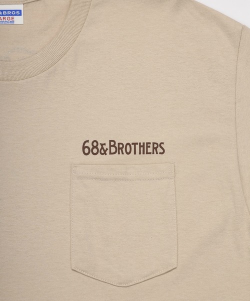 68&brothers(シックスティエイトアンドブラザーズ)の「68&BROTHERS シックスティーエイトアンドブラザーズ / "Hunter" S/S Pocket Tee(Tシャツ/カットソー・メンズ・ヘザーグレー/アッシュグレー/ベージュ/ホワイト・LARGE/X-LARGE/XX-LARGE/MEDIUM)」の11枚目の写真