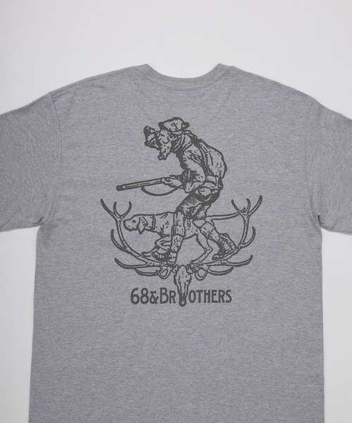 68&brothers(シックスティエイトアンドブラザーズ)の「68&BROTHERS シックスティーエイトアンドブラザーズ / "Hunter" S/S Pocket Tee(Tシャツ/カットソー・メンズ・ヘザーグレー/アッシュグレー/ベージュ/ホワイト・LARGE/X-LARGE/XX-LARGE/MEDIUM)」の14枚目の写真