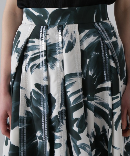 セール】ブラッシュフラワープリントスカート（スカート