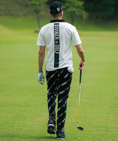 IVINER GOLF】ロゴ総柄ストレッチパンツ メンズ ゴルフ スキニー