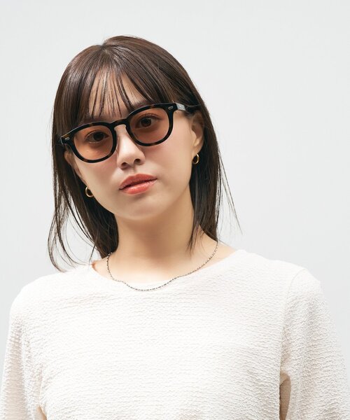 Zoff AOI IHARA ブラウン サングラス　タグ付き Zoff｜AOI IHARA ボストン型カラーレンズサングラス/ブラウン
