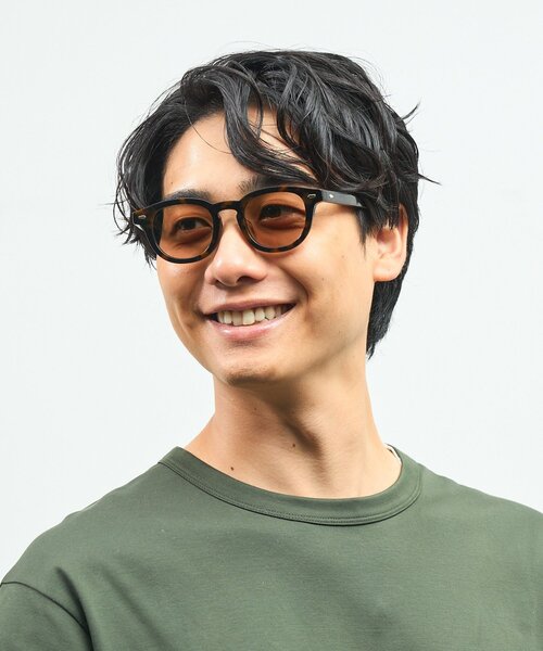 Zoff AOI IHARA ウェリントン型 サングラス ブラック×カーキ Zoff｜AOI IHARA（ZN251G12-14E1）｜メガネのZoffオンライン