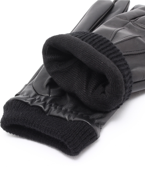 RAGEBLUE（レイジブルー）の「【スマートフォン対応】レザータッチパネルグローブ/705118（手袋・メンズ・ブラック/ダークブラウン・FREE）」の8枚目の写真