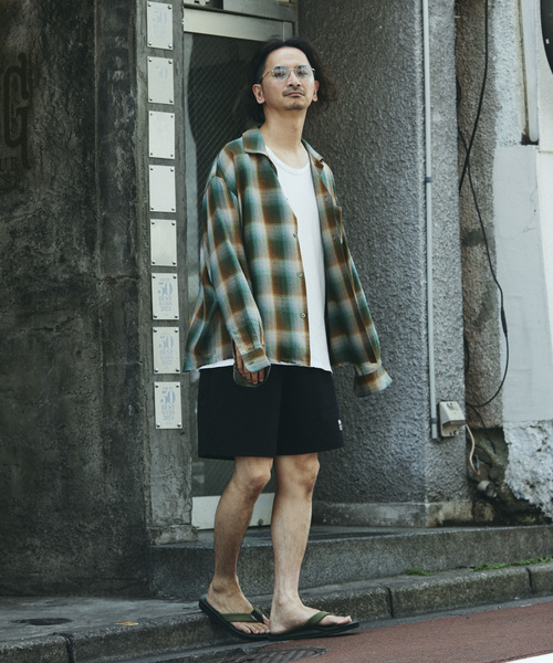 JOURNAL STANDARD relume レーヨン　半袖チェックシャツ ジャーナルスタンダード レリューム（JOURNAL STANDARD relume