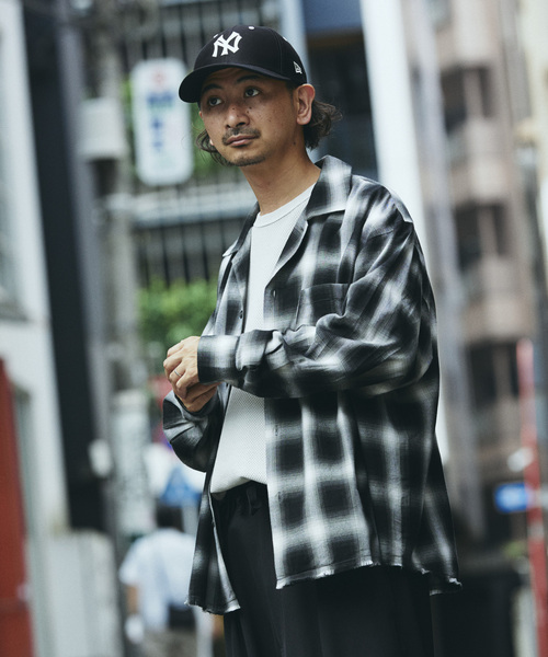 JOURNAL STANDARD relume(ジャーナルスタンダード レリューム)の「レーヨン アンカット フリンジ チェックシャツ(シャツ/ブラウス・メンズ・ブラック/アイボリー/ブラウン/グリーン・MEDIUM/LARGE)」の12枚目の写真