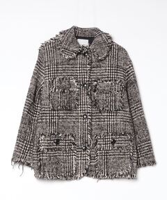 CLANE クラネ MIX TWEED BLOUSON ツイード　ツィード CLANE - ミックスツイードブルゾン - MIX TWEED BLOUSON