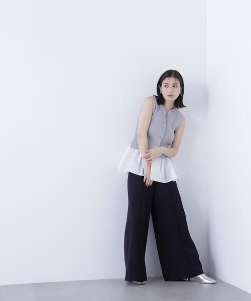 NATURAL BEAUTY BASIC（ナチュラルビューティーベーシック）の「◇ 2wayドッキングペプラムベスト（ベスト・レディース・グレー系その他/ブラック/ブラウン・FREE）」の17枚目の写真