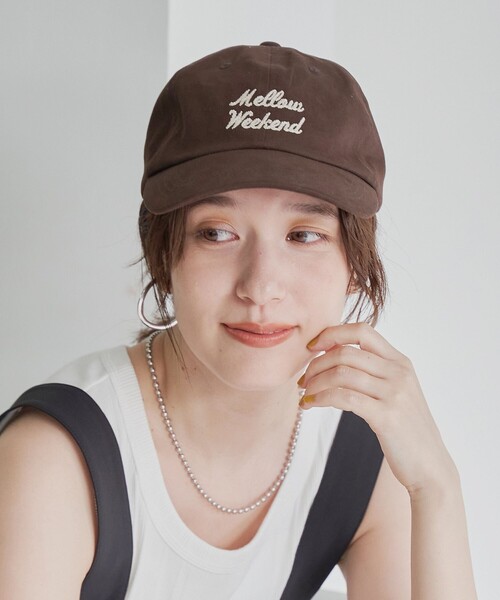 coen（コーエン）の「Mellow Weekend ツイルキャップ【YouTube紹介アイテム】（キャップ・レディース・ダークブラウン/ベージュ/ライトピンク/ナチュラル・FREE）」の2枚目の写真