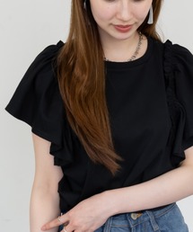 フリルスリーブ フリルスリーブ」に該当するレディースのTシャツ