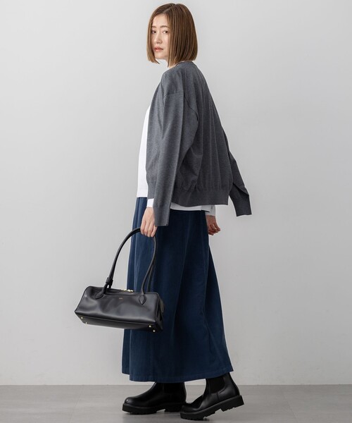 美品✨セオリー CRUSHED SATIN ブルゾン お家洗い可 ネイビー S 洗える】オータムシャイニー ニット ブルゾン（KRWOGA0363