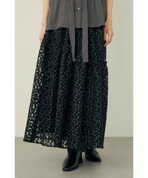 Limue（リミュ）の「フラワー刺しゅうシアスカート（スカート）」