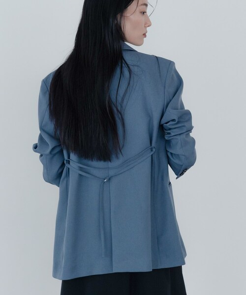 GALLEST（ギャレスト）の「【セットアップ対応】ウーステッドライクダブルジャケット（テーラードジャケット・レディース・チャコールグレー/グレー・38/34）」の7枚目の写真