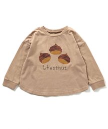 BIT'Z（ビッツ）の「秋の味覚切り絵プリント長袖Tシャツ（Tシャツ/カットソー・キッズ）」
