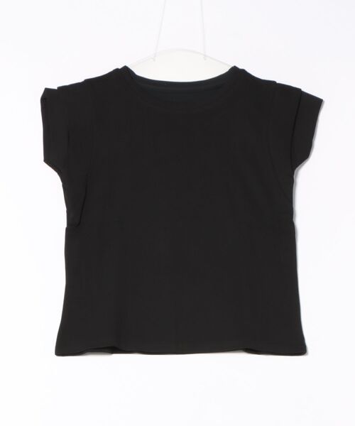 styiro（スタイロ）の「フレンチスリーブTシャツ カットソー（Tシャツ/カットソー・レディース・ブラック/グレー/ホワイト/モカ・FREE/L/XL）」の6枚目の写真