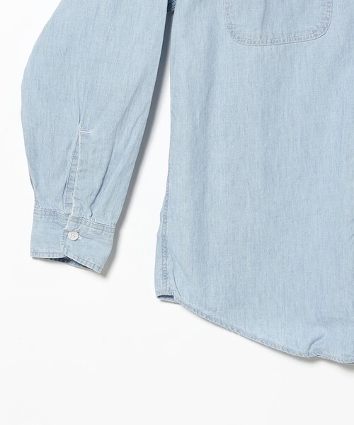 orSlow（オアスロウ）の「orSlow / CHAMBRAY WORK SHIRT FLAP POCKET（シャツ/ブラウス・レディース・サックスブルー・2）」の4枚目の写真