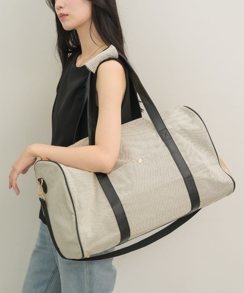 新色登場！】レザー切り替えショルダー/ボストンバッグ（ボストン