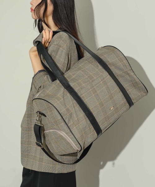 新色登場！】レザー切り替えショルダー/ボストンバッグ（ボストン