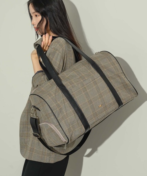 新色登場！】レザー切り替えショルダー/ボストンバッグ