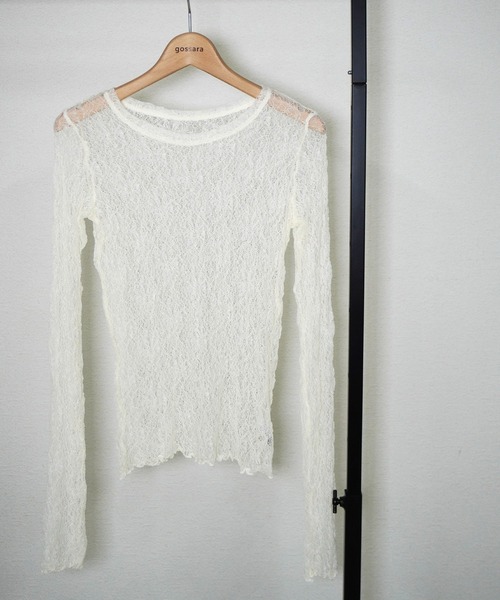 gossara（ゴサラ）の「ストレッチクルーネックPO（ニット/セーター・レディース・オフホワイト/グレー/ブラウン・FREE）」の18枚目の写真