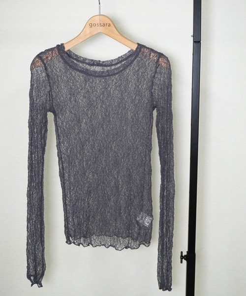 gossara（ゴサラ）の「ストレッチクルーネックPO（ニット/セーター・レディース・オフホワイト/グレー/ブラウン・FREE）」の19枚目の写真