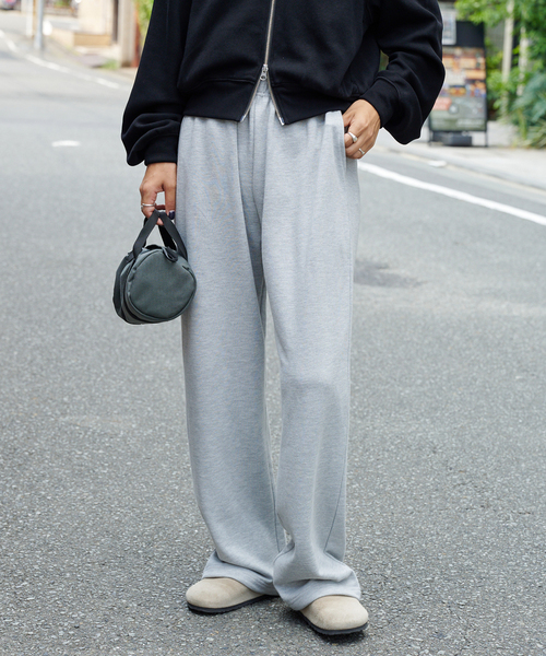 OUTDOOR PRODUCTS（アウトドアプロダクツ）の「シグネチャースウエットパンツ（スウェットパンツ・レディース・ブラック/グレー・FREE）」の2枚目の写真