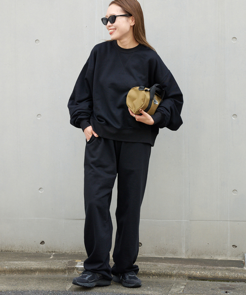 OUTDOOR PRODUCTS（アウトドアプロダクツ）の「シグネチャースウエットパンツ（スウェットパンツ・レディース・ブラック/グレー・FREE）」の8枚目の写真