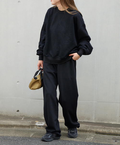 OUTDOOR PRODUCTS（アウトドアプロダクツ）の「シグネチャースウエットパンツ（スウェットパンツ・レディース・ブラック/グレー・FREE）」の9枚目の写真