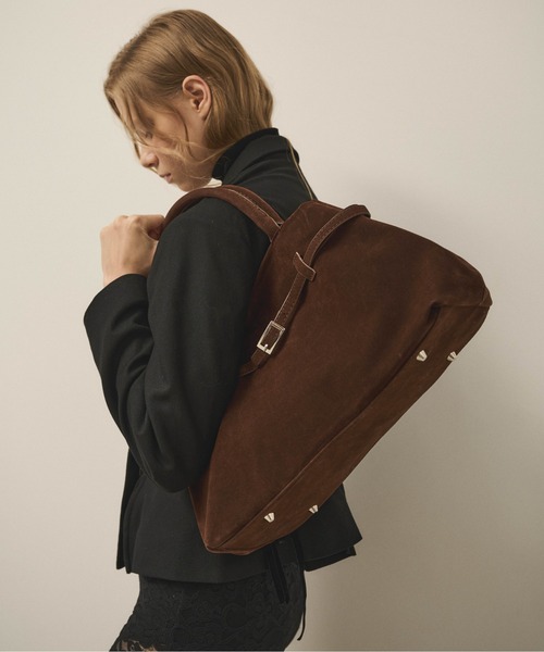 Carmelo(カーメロ)の「Suede belt tote bag / ベルト スエード トートバッグ(トートバッグ・レディース・ブラック/ブラウン・FREE)」の17枚目の写真