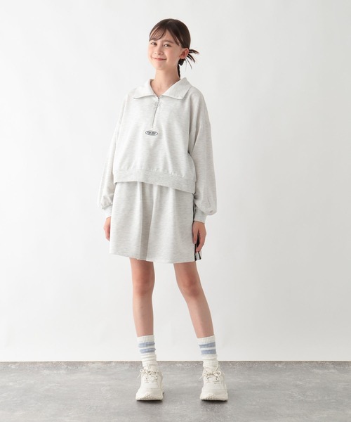 GLOBAL WORK（グローバルワーク）の「トクトクミニ裏毛セットアップ/577754（つなぎ/オールインワン・キッズ・ブラック/ホワイト系・130cm/140cm/150cm/160cm）」の11枚目の写真