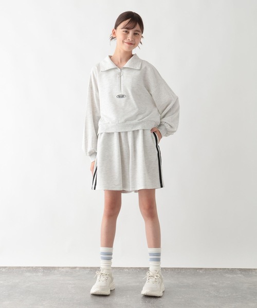 GLOBAL WORK（グローバルワーク）の「トクトクミニ裏毛セットアップ/577754（つなぎ/オールインワン・キッズ・ブラック/ホワイト系・130cm/140cm/150cm/160cm）」の12枚目の写真