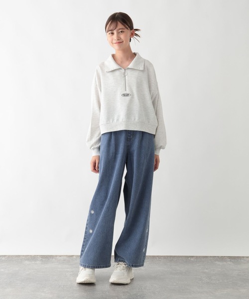 GLOBAL WORK（グローバルワーク）の「トクトクミニ裏毛セットアップ/577754（つなぎ/オールインワン・キッズ・ブラック/ホワイト系・130cm/140cm/150cm/160cm）」の15枚目の写真