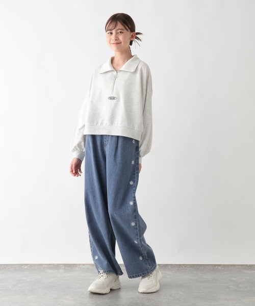 GLOBAL WORK（グローバルワーク）の「トクトクミニ裏毛セットアップ/577754（つなぎ/オールインワン・キッズ・ブラック/ホワイト系・130cm/140cm/150cm/160cm）」の17枚目の写真