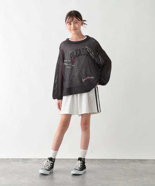 GLOBAL WORK（グローバルワーク）の「トクトクミニ裏毛セットアップ/577754（つなぎ/オールインワン・キッズ・ブラック/ホワイト系・130cm/140cm/150cm/160cm）」の19枚目の写真