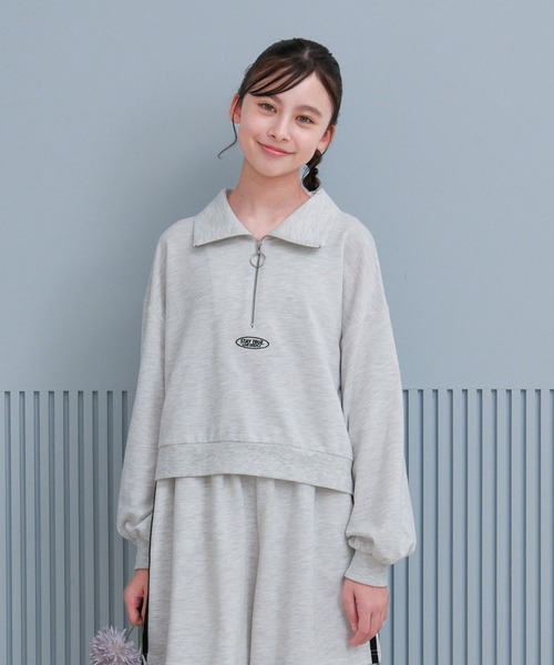 GLOBAL WORK（グローバルワーク）の「トクトクミニ裏毛セットアップ/577754（つなぎ/オールインワン・キッズ・ブラック/ホワイト系・130cm/140cm/150cm/160cm）」の8枚目の写真