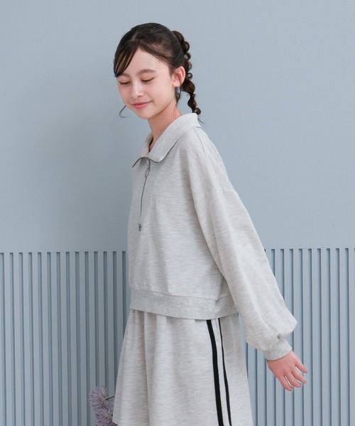 GLOBAL WORK（グローバルワーク）の「トクトクミニ裏毛セットアップ/577754（つなぎ/オールインワン・キッズ・ブラック/ホワイト系・130cm/140cm/150cm/160cm）」の9枚目の写真