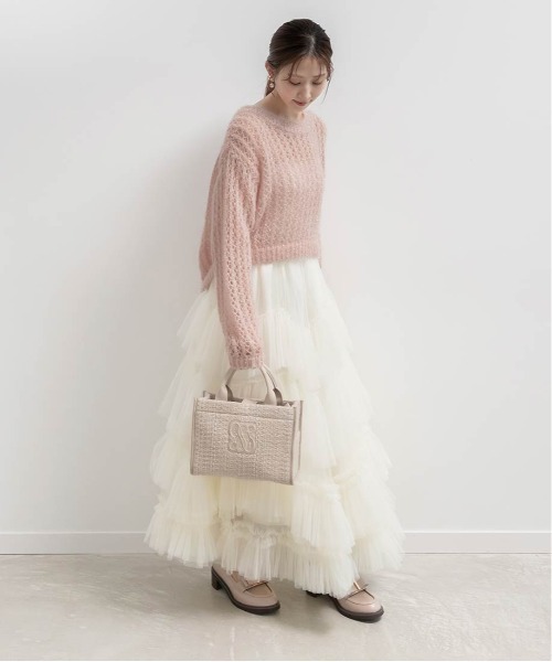 RANDA（ランダ）の「リボンパーツヒールアップローファー（ローファー・レディース・アイボリー/グレイッシュベージュ/ブラック・M/L/S/LL）」の21枚目の写真