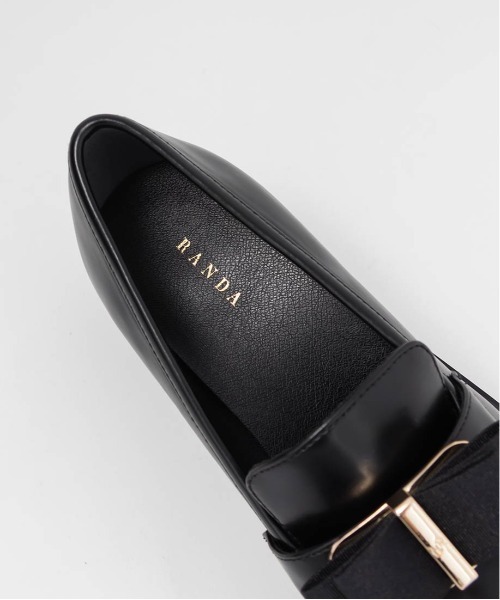 RANDA（ランダ）の「リボンパーツヒールアップローファー（ローファー・レディース・アイボリー/グレイッシュベージュ/ブラック・M/L/S/LL）」の16枚目の写真