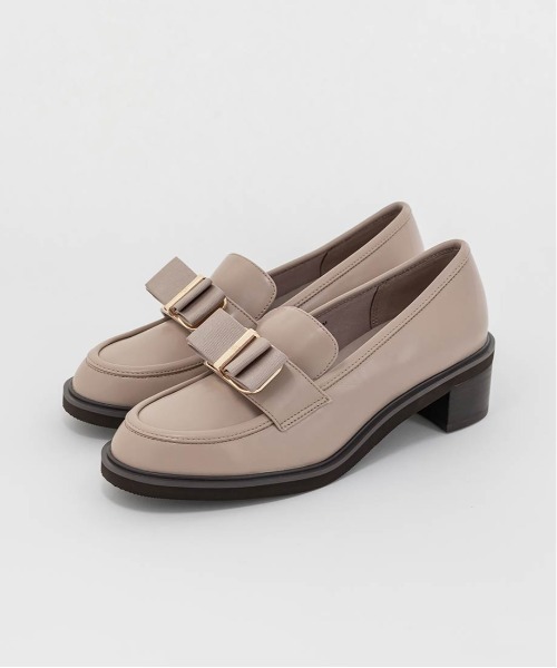 RANDA（ランダ）の「リボンパーツヒールアップローファー（ローファー・レディース・アイボリー/グレイッシュベージュ/ブラック・M/L/S/LL）」の12枚目の写真