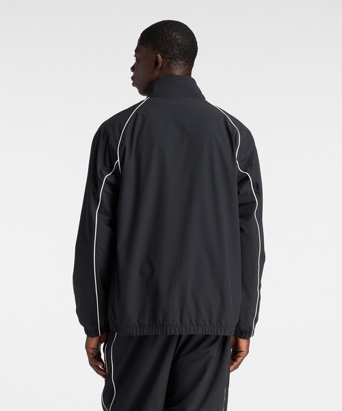 NEW BALANCE(ニューバランス)の「ウーブントラックジャケット 裏トリコット起毛(ジャージ・メンズ・グレイッシュベージュ/ネイビー/ブラック・MEDIUM/LARGE/SMALL/X-LARGE/XX-LARGE)」の14枚目の写真