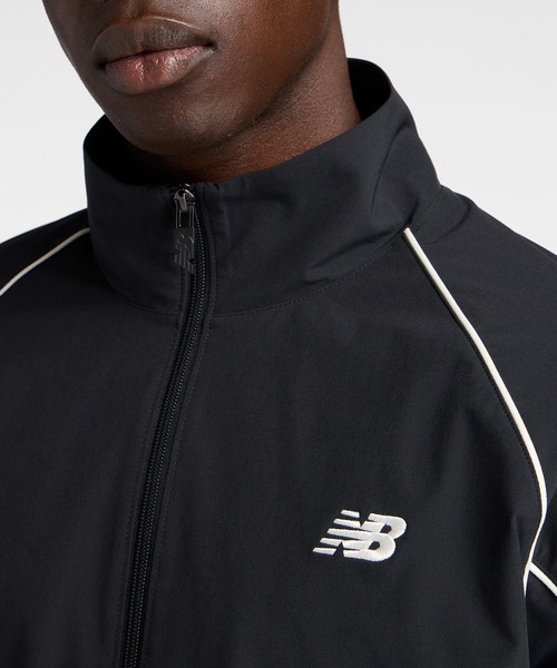 NEW BALANCE(ニューバランス)の「ウーブントラックジャケット 裏トリコット起毛(ジャージ・メンズ・グレイッシュベージュ/ネイビー/ブラック・MEDIUM/LARGE/SMALL/X-LARGE/XX-LARGE)」の13枚目の写真