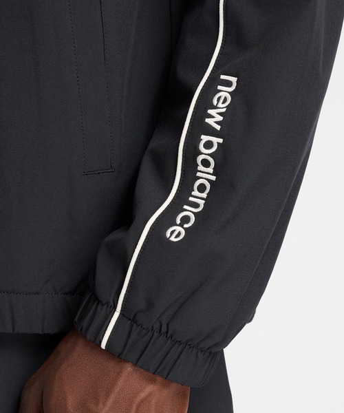 NEW BALANCE(ニューバランス)の「ウーブントラックジャケット 裏トリコット起毛(ジャージ・メンズ・グレイッシュベージュ/ネイビー/ブラック・MEDIUM/LARGE/SMALL/X-LARGE/XX-LARGE)」の6枚目の写真